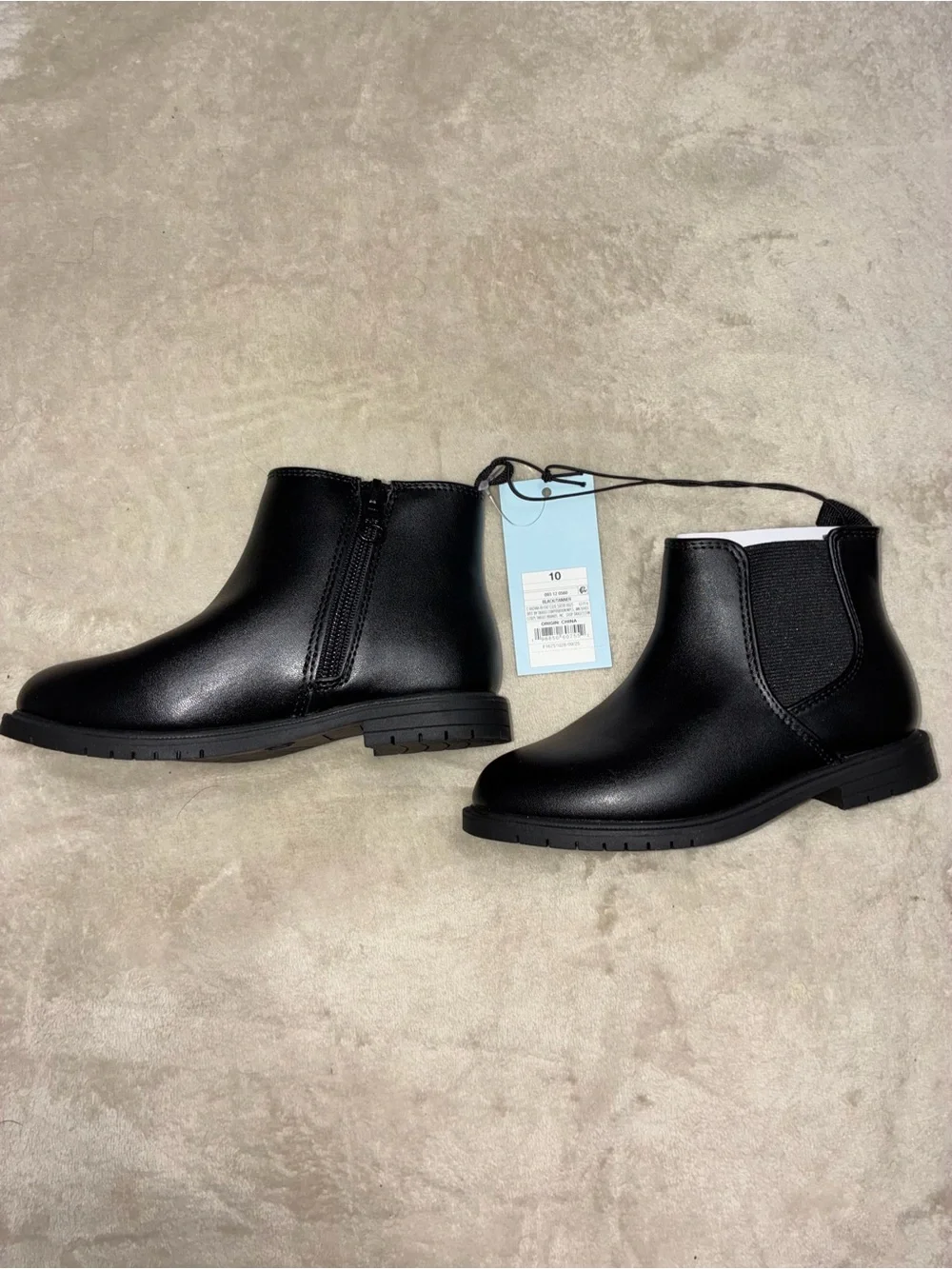 Cat & Jack Black Kids Chelsea Ankle Boots